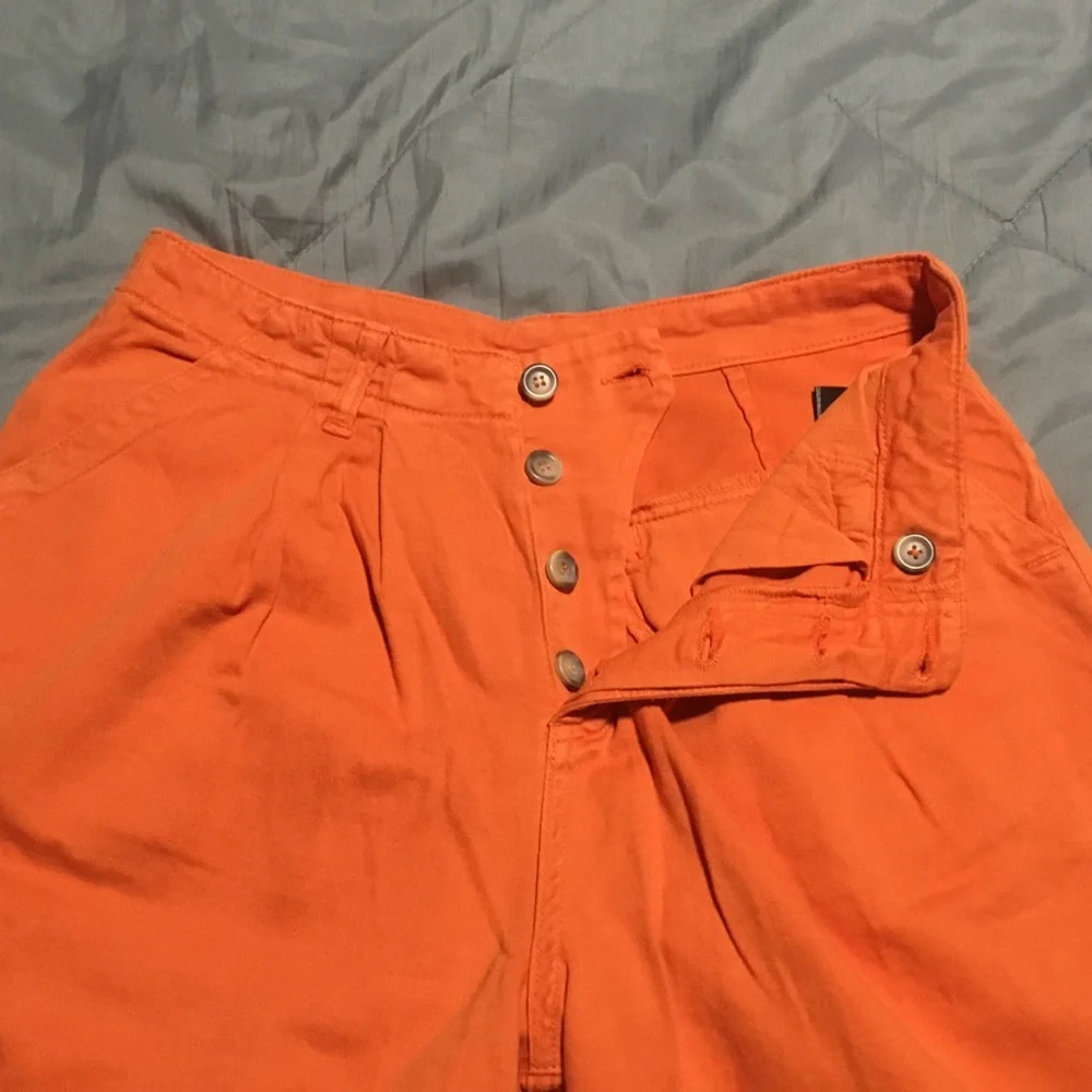 Free People NEW Vibrant Orange Wide Leg Trousers